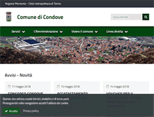 Tablet Screenshot of comune.condove.to.it
